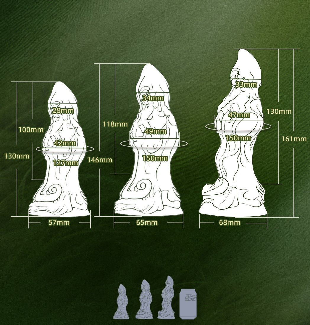 Aries Spiral Alien Dildo with G-Spot Curve — Fantasy Monster Dildo for Deep Internal Stimulation