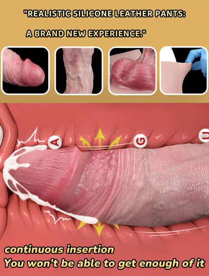 Realistic Wearable Penis Extender Sheath Underwear - Silicone Girth & Length Enhancer Sex Toys