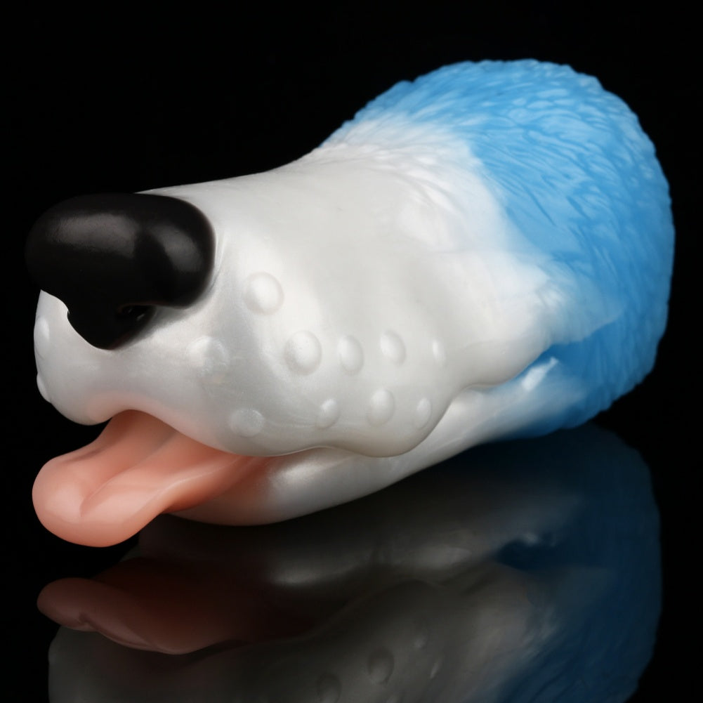 Fantasy Dog-Mouth Blowjob Pocket Pussy - Penis Insertion Massage Silicone Masturbation Toy