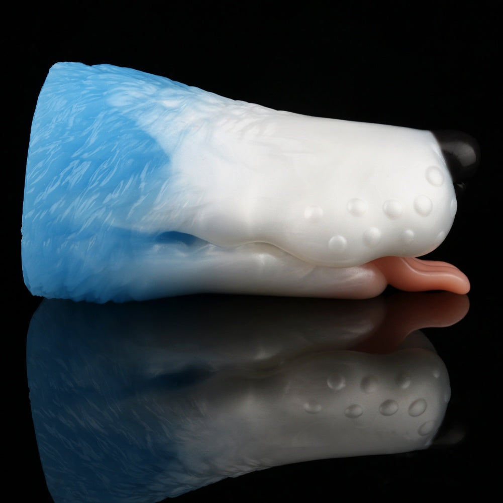 Fantasy Dog-Mouth Blowjob Pocket Pussy - Penis Insertion Massage Silicone Masturbation Toy