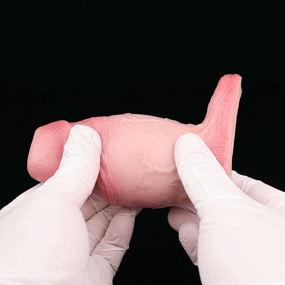 Realistic Cocksleeve Penis Sheath - Lightskin Silicone Girth and Length Enhancer