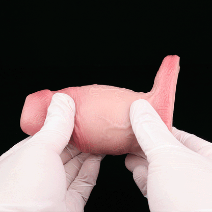 Realistic Cocksleeve Penis Sheath - Lightskin Silicone Girth and Length Enhancer