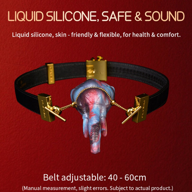 Bâillon-boule en silicone fantaisie pour femme – Jouet oral indispensable pour l'entraînement en couple