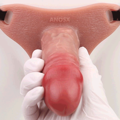Strap-On Flesh-Like Silicone Penis Sleeve - Ejaculation Delay Sex Toys for Men