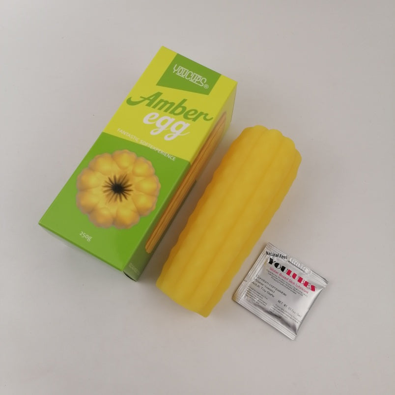 Maisförmige Fantasie-Taschenmuschi aus Silikon – Penismassage-Masturbationstasse, Sexspielzeug für Männer