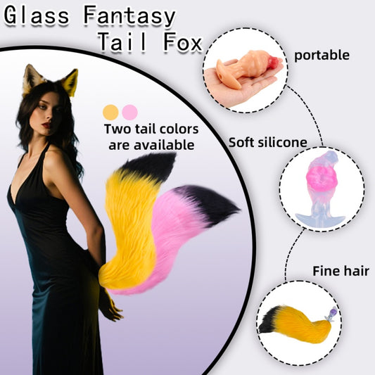 Fox Fantasy Realistic Dildo Anal Plug – Strap-On Bondage Anal BDSM Restraint Sex Toys for Women