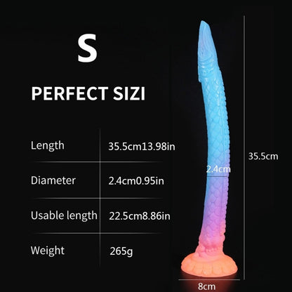 Fantasy Long Tentakel Dildo Butt Plug - Leuchtendes Silikon Analpeitsche Expansion Weibliches Sexspielzeug
