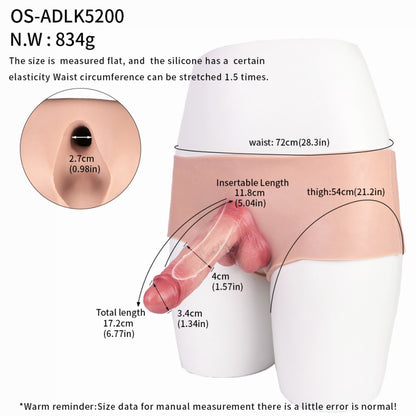 Realistic Silicone 5-Inch Penis Sleeve – Intimacy Aid for Men Sex Toys with Erectile Difficulties