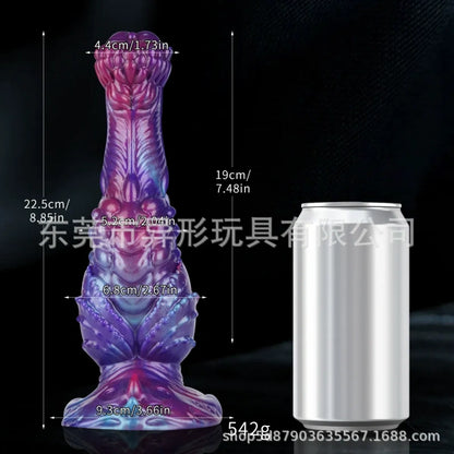 Gode anal Fist Fantasy Dog - Jouet sexuel anal aux couleurs vives, extensible pour femmes et hommes