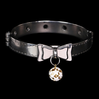 Stainless Steel Metal Traction Collar Restraint Bondage Set – BDSM Toy for CouplesSexual Training