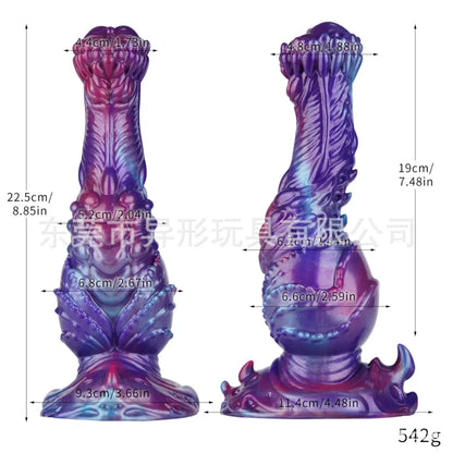 Gode anal Fist Fantasy Dog - Jouet sexuel anal aux couleurs vives, extensible pour femmes et hommes
