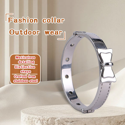 Stainless Steel Metal Traction Collar Restraint Bondage Set – BDSM Toy for CouplesSexual Training