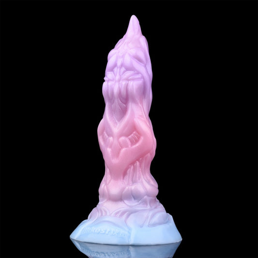 Inflatable Dragon Dildo – Knotted Drake’s Dick Butt Plug | Platinum Silicone | Expandable Girth