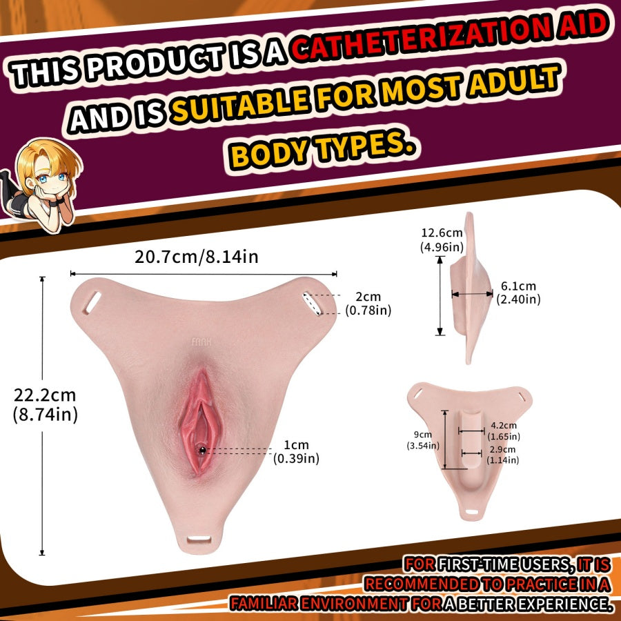 Realistische Silikon-Fake-Vagina-Panty | Tragbare künstliche Vagina-Urinationsvorrichtung für Femboys & Crossdresser