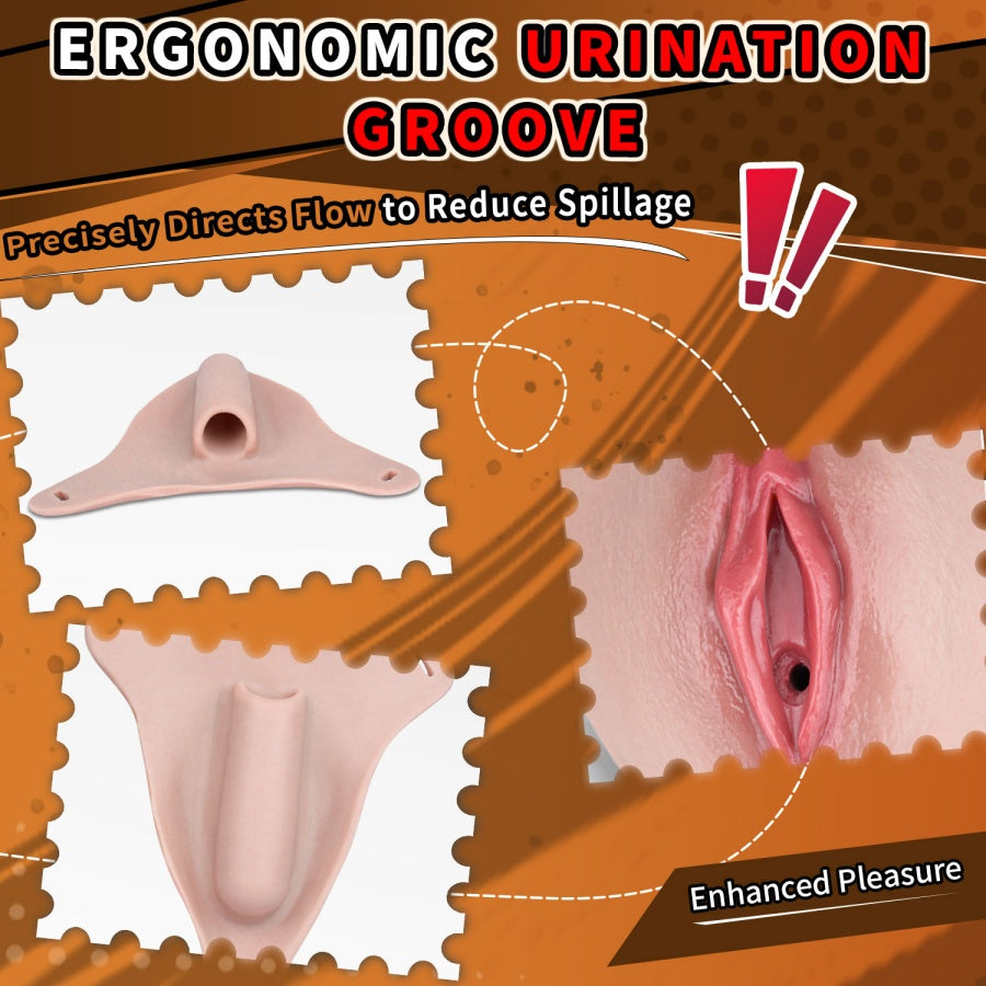 Realistische Silikon-Fake-Vagina-Panty | Tragbare künstliche Vagina-Urinationsvorrichtung für Femboys & Crossdresser
