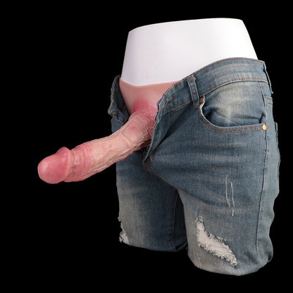 Gaine de pénis portable – Gode réaliste de 23 cm, extension de pénis en peau nue