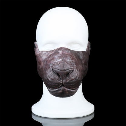 Masque de renard en silicone enchanteur pour bal masqué – Cagoule souple pour BDSM et jeux de rôle érotiques