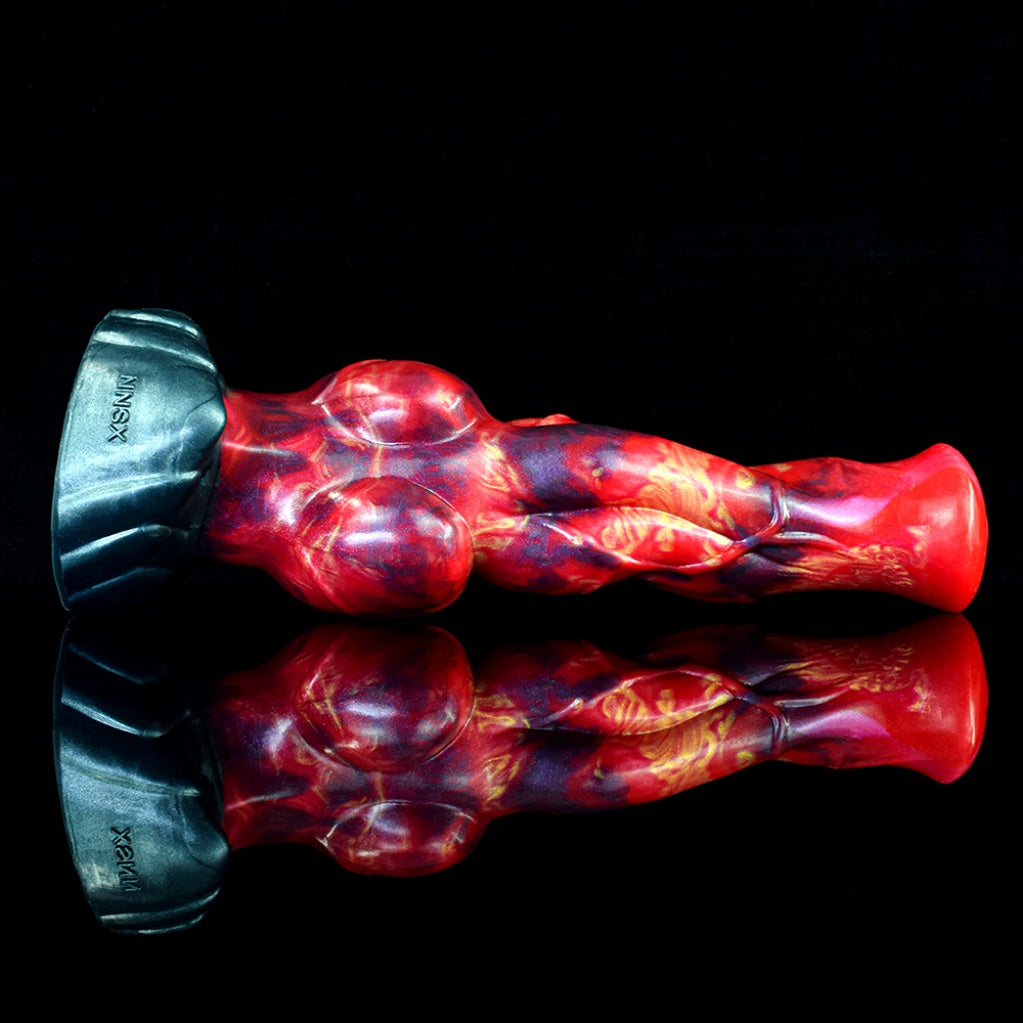 Gode ​​en silicone Infernal Stallion Fantasy Knot Horse Cock - Gode monstre pour une stimulation profonde du point G