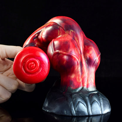 Gode ​​en silicone Infernal Stallion Fantasy Knot Horse Cock - Gode monstre pour une stimulation profonde du point G