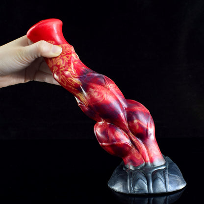 Gode ​​en silicone Infernal Stallion Fantasy Knot Horse Cock - Gode monstre pour une stimulation profonde du point G