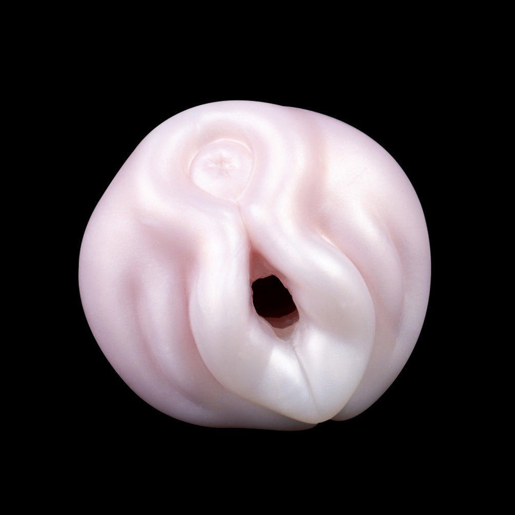 Fantasy Pink Pearl Silicone Pocket Pussy – Spiral Grip Penis Orgasm Massage Male Sex Toy