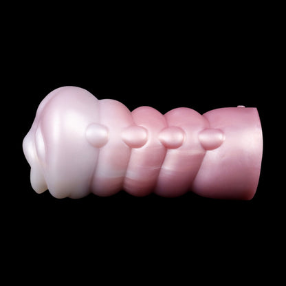 Fantasy Pink Pearl Silicone Pocket Pussy – Spiral Grip Penis Orgasm Massage Male Sex Toy