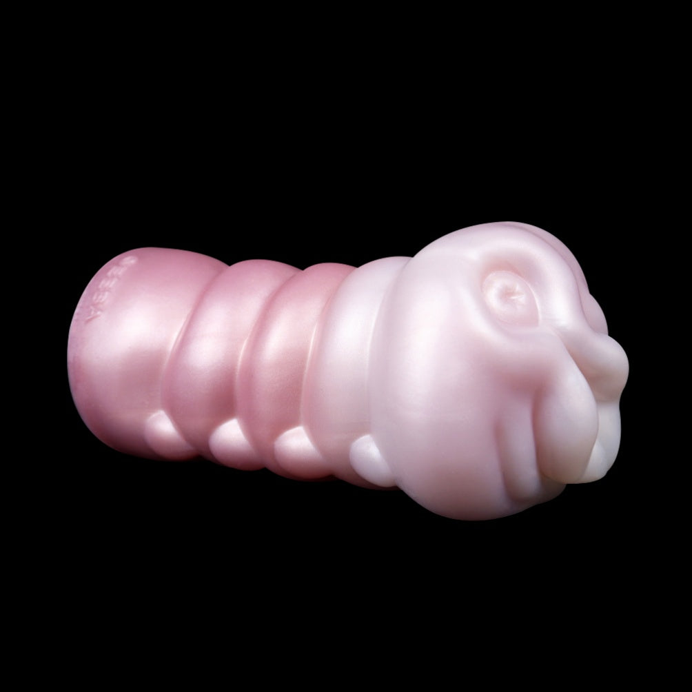 Fantasy Pink Pearl Silicone Pocket Pussy – Spiral Grip Penis Orgasm Massage Male Sex Toy