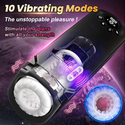 Galaxy-X Smart Silicone Penis Massage Thrusting Blowjob Cup -Insert Vibration Male Sex Toys