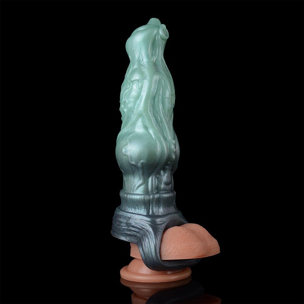 8.26 in Fantasy Knot Cock Sleeve & Penis Extender for Men - Virex, the Moonbound Hound