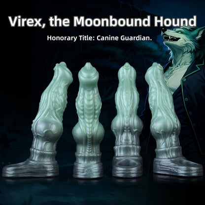 8.26 in Fantasy Knot Cock Sleeve & Penis Extender for Men - Virex, the Moonbound Hound