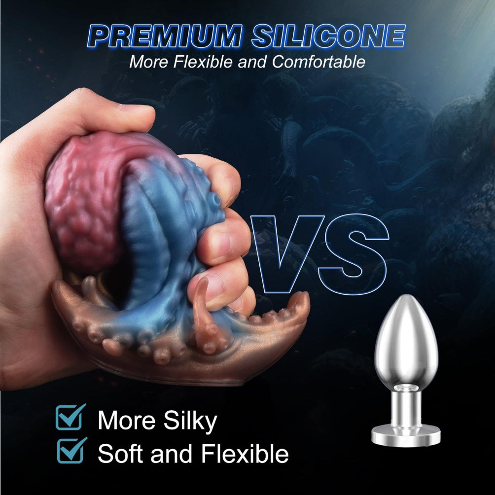 Realistic Octopus Fantasy Silicone Anal Dildo – Stimulating Anus & Vagina Orgasmic Massage Sex Toys for Women