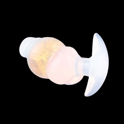 Dual-Orb Fantasy Silicone Butt Plug Dildo – Anchor Base, Contour-Hugging Pleasure Tool