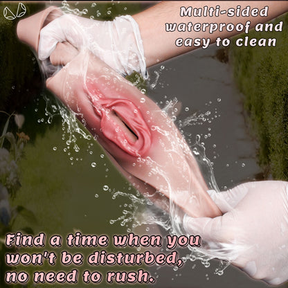 Realistic Wearable Fake Vagina Panties-Platinum Silicone Pussy Pants for Crossdressing & Immersive Roleplay