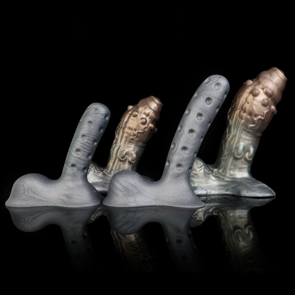 Wearable Monster Strap On Cock Sleeve – Canine Penis Extender & Stamina Training Male Sex Toys