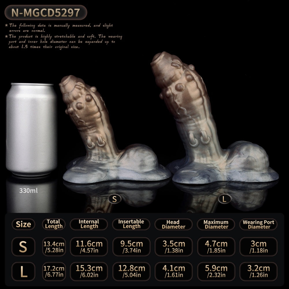 Wearable Monster Strap On Cock Sleeve – Canine Penis Extender & Stamina Training Male Sex Toys