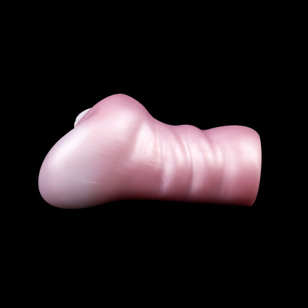 Realistic Flesh-Feel Silicone Pocket Pussy – Dual Channel Stimulation Male Masturbation Toy