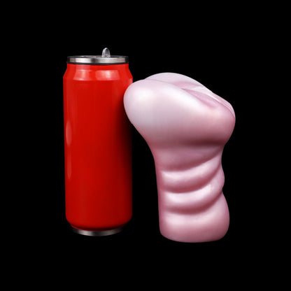 Realistic Flesh-Feel Silicone Pocket Pussy – Dual Channel Stimulation Male Masturbation Toy