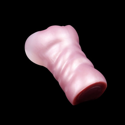 Realistic Flesh-Feel Silicone Pocket Pussy – Dual Channel Stimulation Male Masturbation Toy
