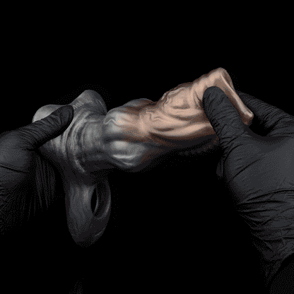 Système de manchon pénien en silicone et harnais en cuir Fantasy Beast Knot : extenseur de pénis portable pour la taille, le retard et la circonférence