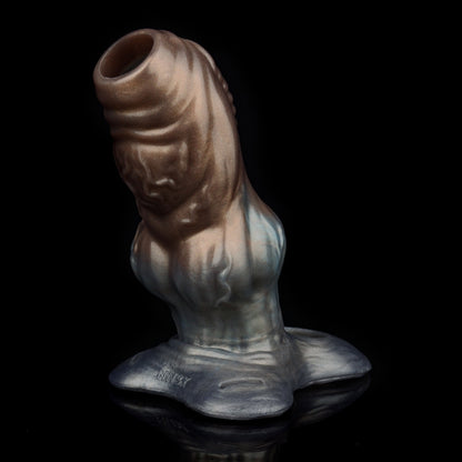 Système de manchon pénien en silicone et harnais en cuir Fantasy Beast Knot : extenseur de pénis portable pour la taille, le retard et la circonférence