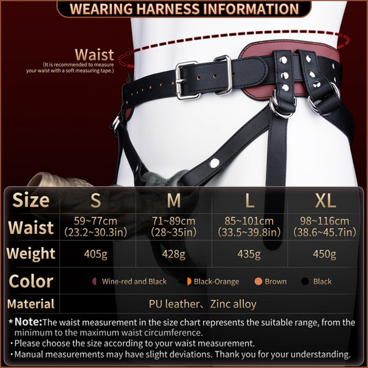 Fantasy Beast Knot Silicone Cock Sleeve & Leather Harness System: Wearable Penis Extender for Size, Delay, and Girth