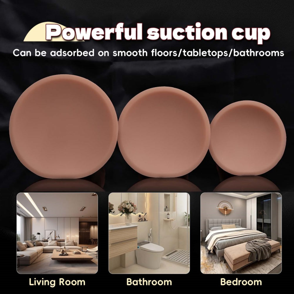 Realistischer Anal-Silikon-Saugnapfdildo – Dicke Adern für intensive G-Punkt-Stimulation