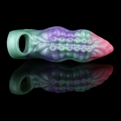 Fantasy Tentacle 5.5 inch Cock Sleeve – Multicolored Silicone Male Sex Toys for Pleasure
