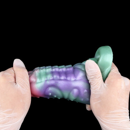 Fantasy Tentacle 5.5 inch Cock Sleeve – Multicolored Silicone Male Sex Toys for Pleasure