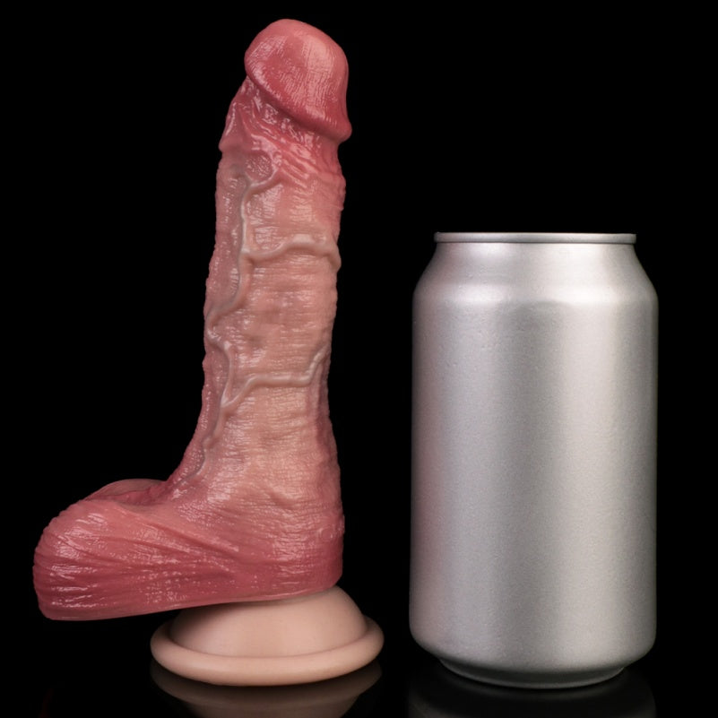 7.5-Inch Realistic Suction Dildo – Lightweight Skin-Like Silicone Sex Toy for Women