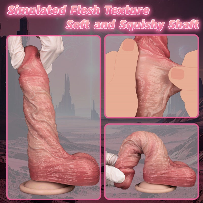 7.5-Inch Realistic Suction Dildo – Lightweight Skin-Like Silicone Sex Toy for Women