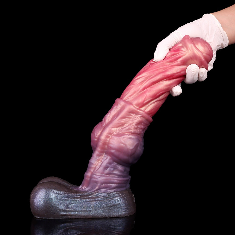 Realistic Fantasy Horse Dildo with Knot – Double-Layer Silicone Animal Cock for Deep Vaginal & Anal Filling