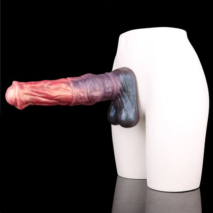 Realistic Fantasy Horse Dildo with Knot – Double-Layer Silicone Animal Cock for Deep Vaginal & Anal Filling