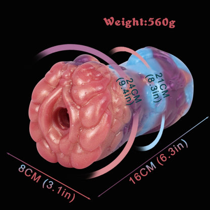 Alien Rock Dragon Fantasy Silicone Pocket Pussy- Intense Textured Stimulation for Male Sex Toy