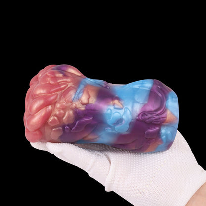 Alien Rock Dragon Fantasy Silicone Pocket Pussy- Intense Textured Stimulation for Male Sex Toy